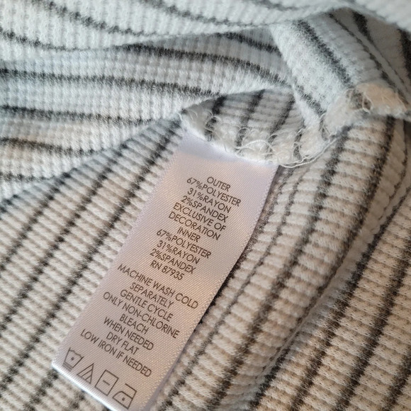 Logo by Lori Goldstein Striped Tank Minidress Tunic Beach Size Medium - Picture 8 of 8